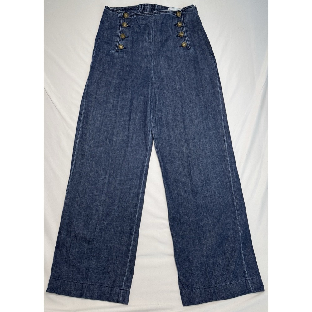 Guideboat Co. Ply the Waters‎ Wide Leg Sailor Jeans Size 28 Preppy